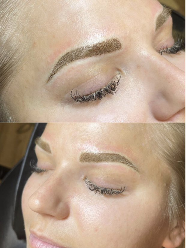 Brow and lash transformation